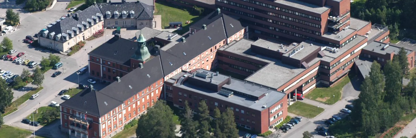 Sykehuset i Elverum sett ovenfra.
