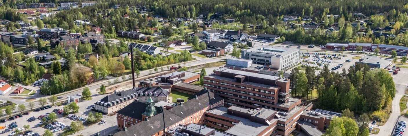 Sykehuset i Elverum sett fra oven.