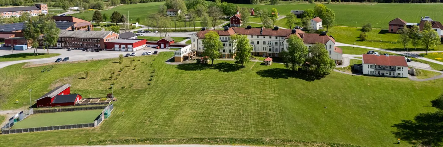 Sykehuset på Reinsvoll sett fra oven.