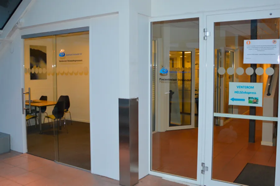 Pasientreiser Moelv, venterom for Helsebussen